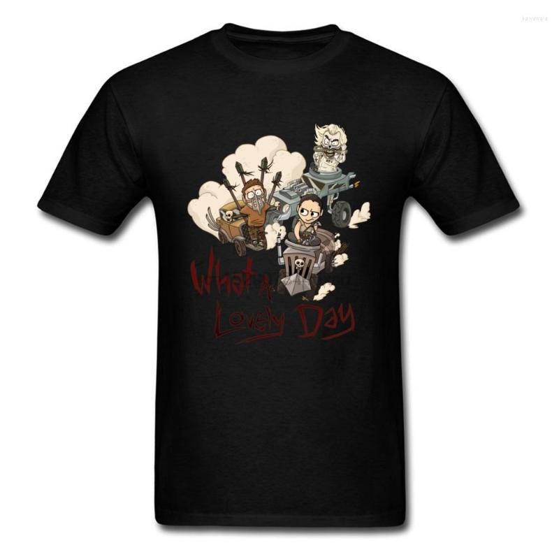 

Men' T Shirts 2023 What A Lovely Day Short Sleeve MenT-Shirt Funny Cartoon Design Black Tops Tee Shirt Family Custom Letter Clothing, Men-darkpurple