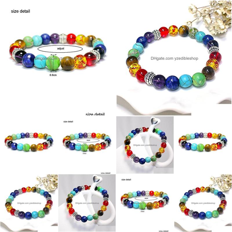 

Beaded 8Mm Crystal Gemstone Beads Bracelets Yoga Reiki Prayer Stone Bracelet Lucky Jewelry Drop Delivery Dhwuo