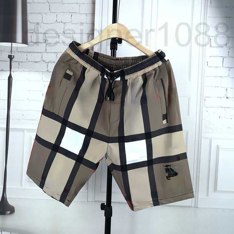 

designer bby embroidered shorts mens plus size beach pants man burb fashion cropped loose casual nylon quick drying straight leg QSQF