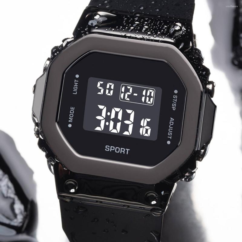 

Wristwatches Students Outdoor Multifunctional Electronic Watch Sports Waterproof Round Screen Kid LED Digital Clock Relogio Masculino