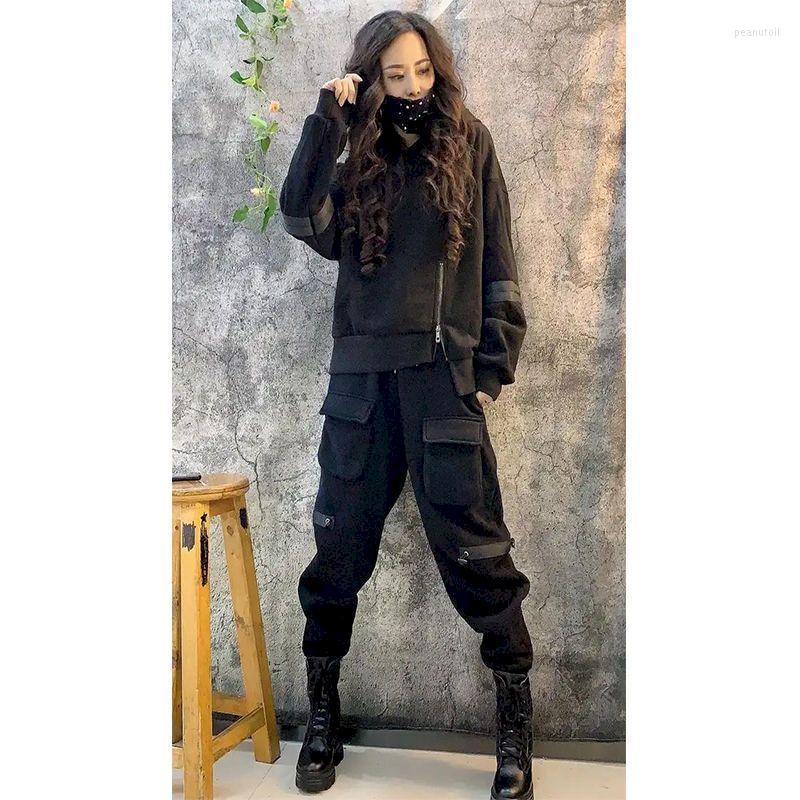 

Women's Hoodies Fashion Casual Women 2023 Autumn Winter Wild Loose Slim Fleece Hoodie Womens Pullover Hooded Jacket, Black top