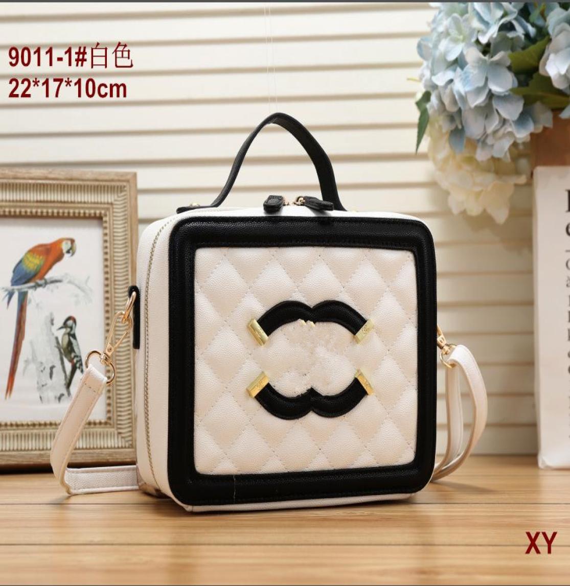 

New Luxury Classic Rhombic Design Women039s Shoulder Bag Top Leather Letter Logo Handbag Multicolor Small Square Bag5029265, Sky blue