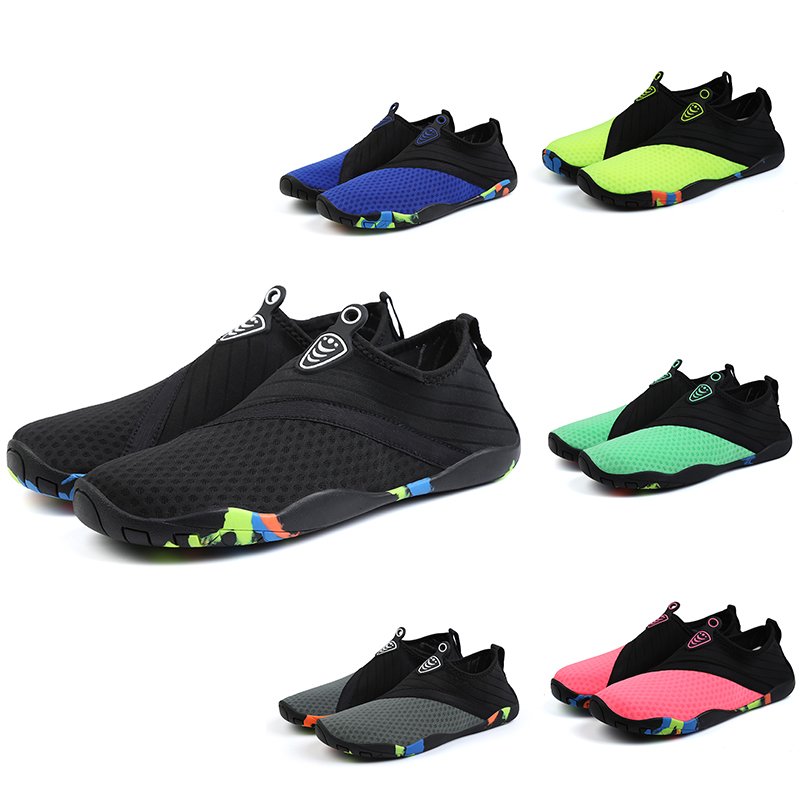 

Beach shoes women Men ventilate Black Blue Grey Green Slip On Casual Shoes Mens Trainers Sports Sneakers, #4