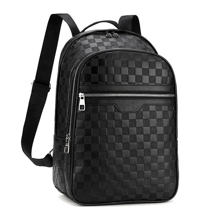 

2023 Hot Sell Classic Fashion bags Black Embossed Women Men Backpack Style Designer Totes Bag Duffel Bags Unisex Shoulder Handbags, Black rolled check