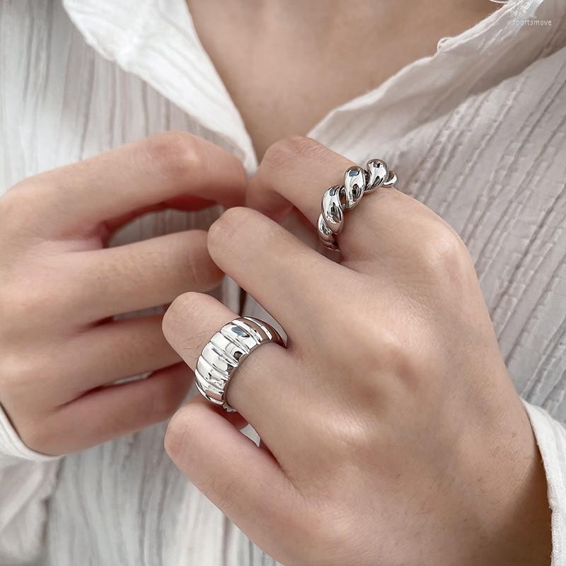 

Wedding Rings Cross-border Korean Style High-end Oxhorn Bag Open Ring Female Fashion Personality Simple Ins Minority Design Index Finger