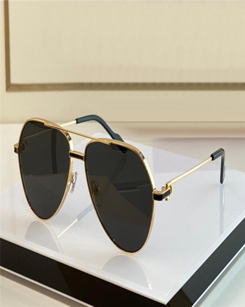 

New fashion sunglasses 0334 pilot frame K gold frame popular and simple style versatile outdoor uv400 protection glasses8814944