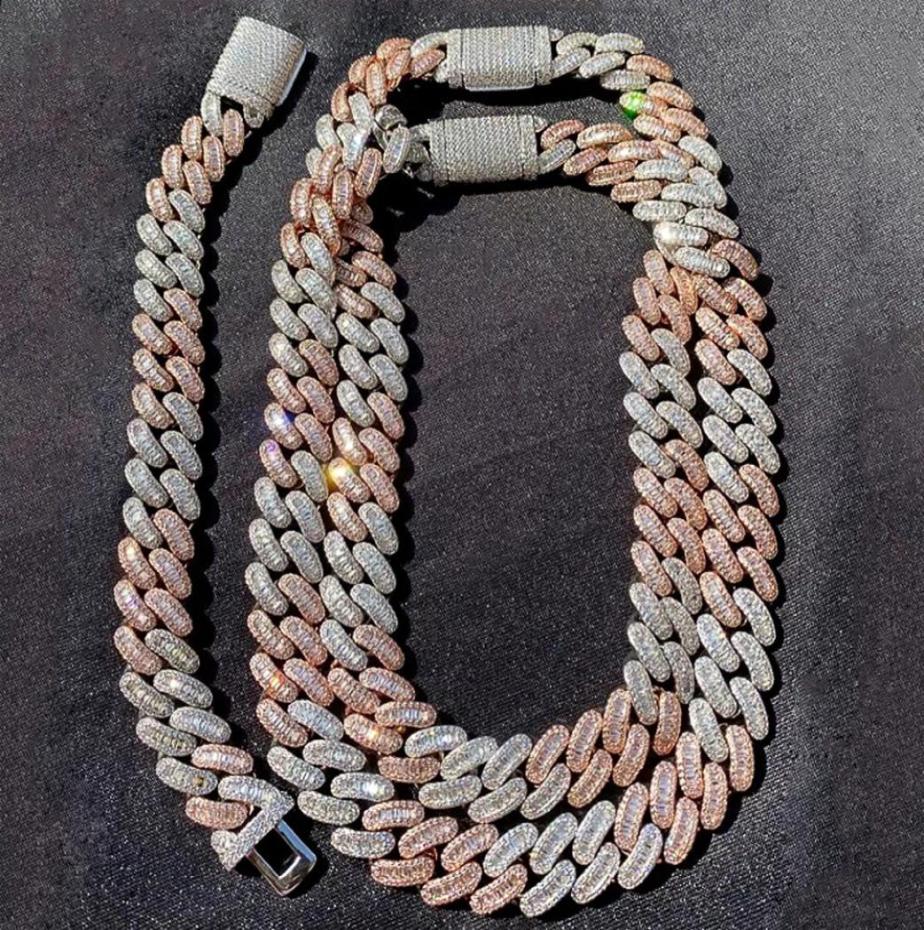 

15mm 18202224inch Gold Silver Plated Bling CZ Tennis Chain Necklace 78inch Bracelet Links Rapper Street Jewelry for Men Women5409780