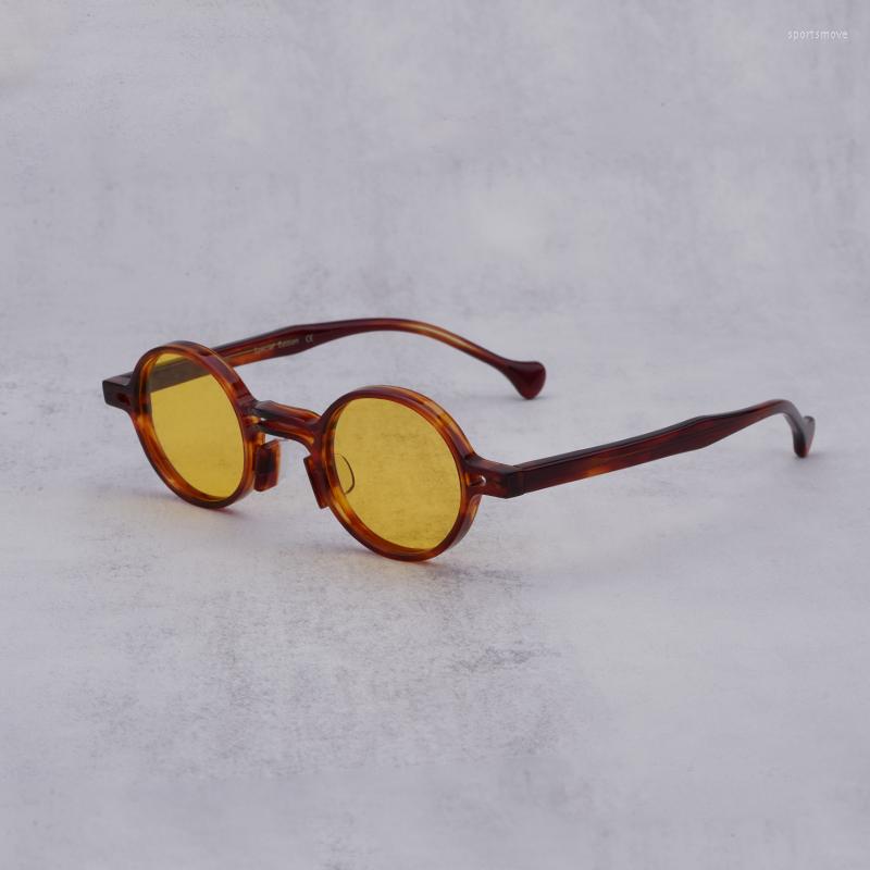 

Sunglasses Japanese Fashion Vintage Frame Round Men 2023 Classic Brand Designer Trend Travel For Female371
