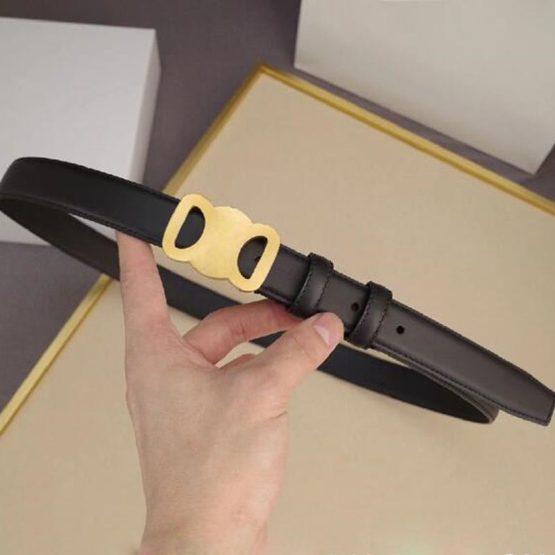 

Belt designer womens designer belt women thin belt ceinture retro design waist belt Gold Buckle width 2.5cm Leather 4 colors cowboy dress belt black designer belt, Brown