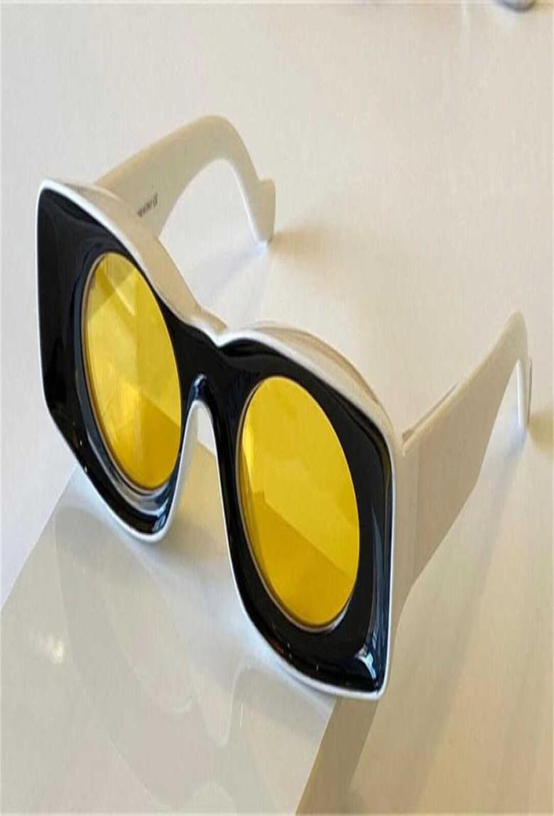 

Sunglasses Fashion sunglasses 400331 special design color square frame round lens Avantgarde style crazy interesting with case1149355