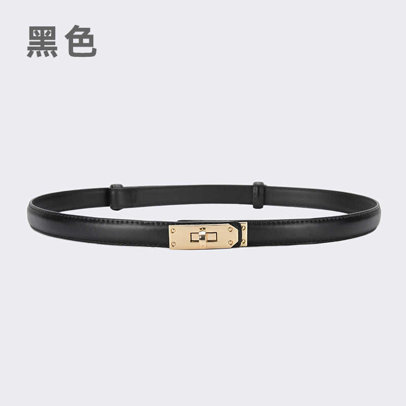 

Designer Versatile Women's Belt H Family Kelly Simple Matching Dress Waist Decoration Buckle678U