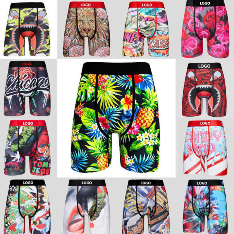 

Summer Brand Mens Shorts Designer Clothing Boxers Underwear Sexy Underpants Printed Soft Breathable Short Pants With Package, P26