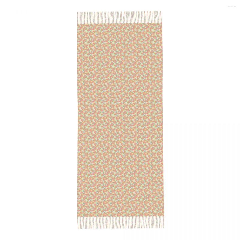 

Scarves Women Scarf Tassel Head Wraps Fruit Pastel Colors Surface Femme Thin Autumn Spring Winter Bandana