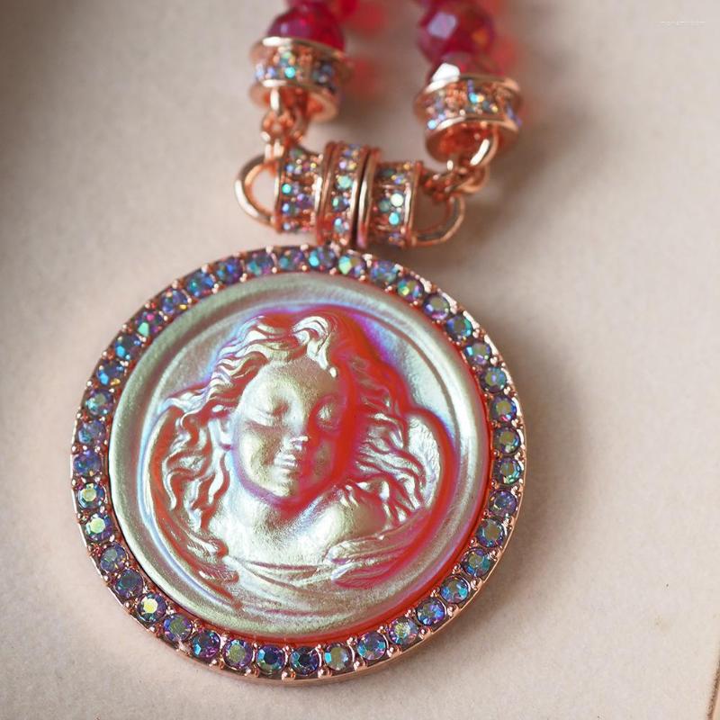 

Chains Crystal Dream Angel Necklace French Vintage Middle Atlantic Antique