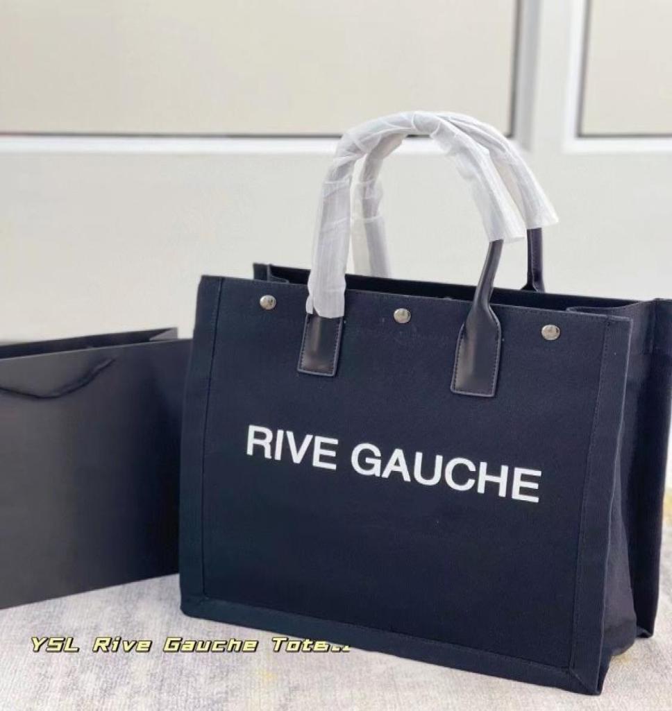 

2021 early spring new bags RIVE GAUCHE NS series linen white linen shopping handbag high quality fashion linens large beach luxur9502203, Grey