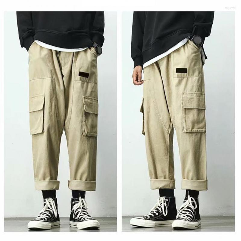 

Men's Pants Male Harem Drawstring Thin Lace-up, Black