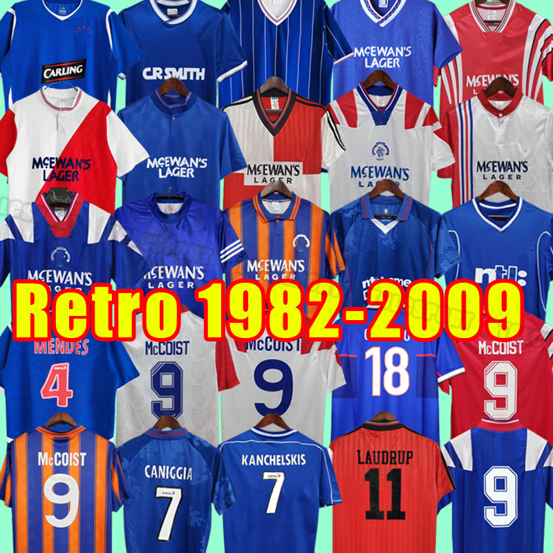 

Glasgow Rangers fc Retro soccer jerseys GERRARD GASCOIGNE LAUDRUP gerrard MCCOIST Man football shirt Uniforms -XXL 02 03 08 09 82 83 84 87 88 90 92 93 94 96 97 99 00 2009