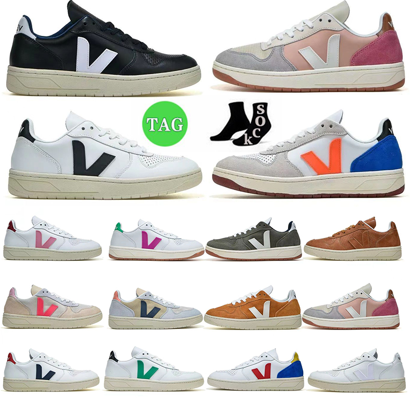 

Designers Shoes Veja Womens Men Sneakers Shoes Classic White Unisex Fashion Couples Vegetarianism Style Sports Shoes, 10