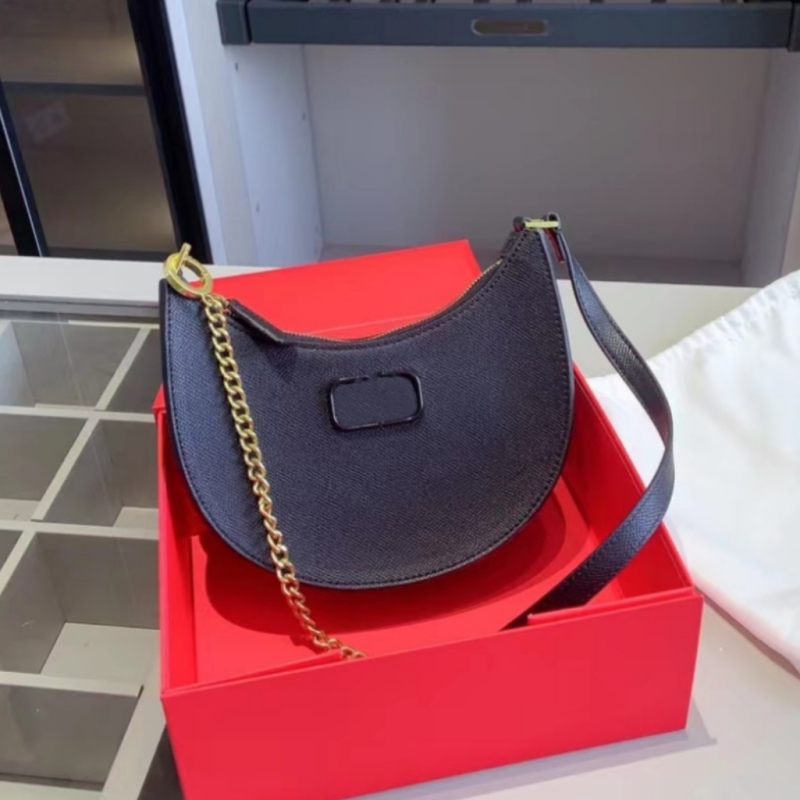 

2023 Woman Hobo Bags designer bag luxury shoulder bag fashion hobos chain tote lady Leather 5A Quality, Red(20*12*5cm)