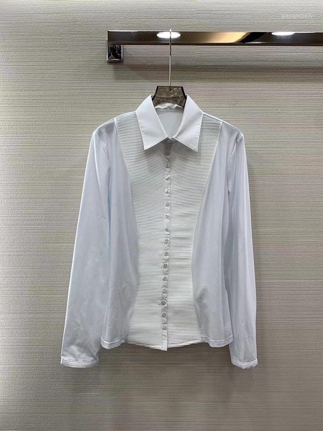

Women' Blouses 2023 Women Fashion Long Sleeve Sexy Casual Multi-button Stitching Shirt Versatile Top 403