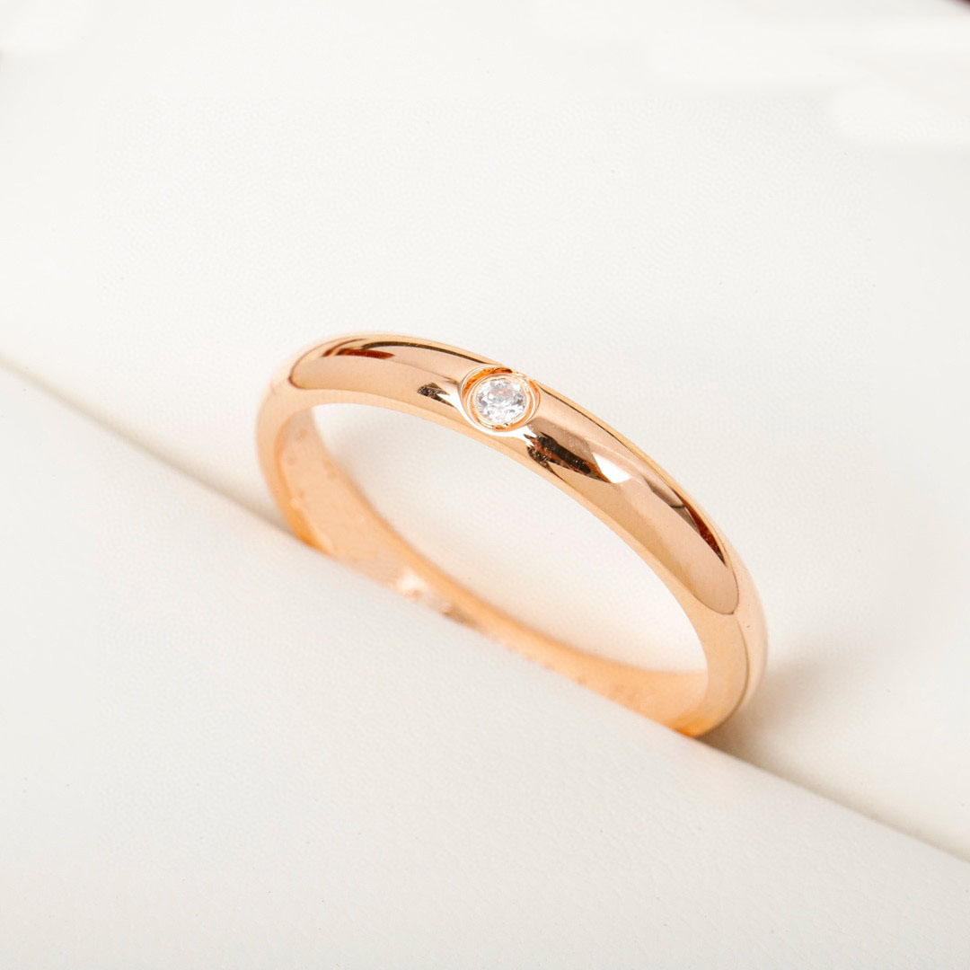 

Luxurious quality S925 Silver charm punk band ring with diamond in two colors plated have stamp box PS5167