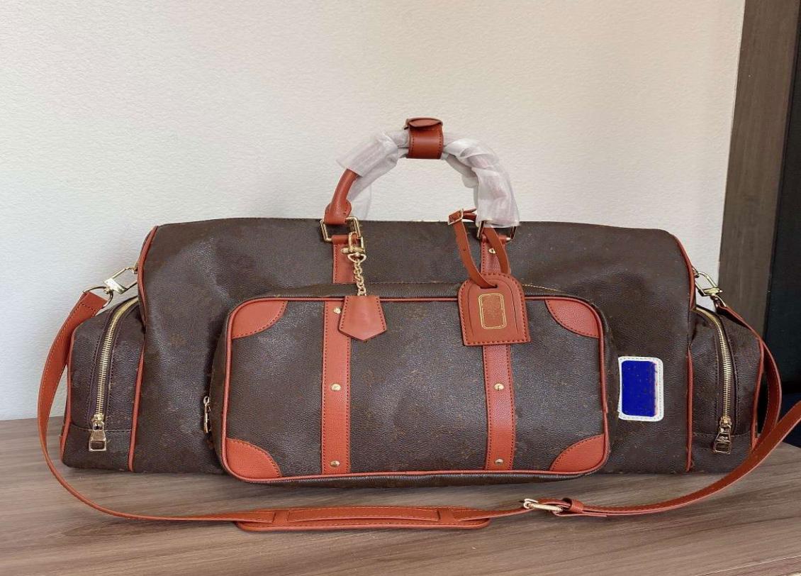 

32colors overnight bag Green blue pink designers Bags 50 45 handbag Travels purse geninue leather pattern luggage duffel tote bask8722560