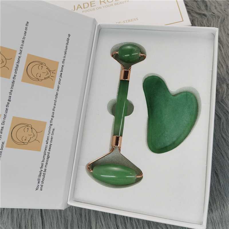 

Face Lift Massager Crystal Roller Facial Massage Relaxation Jade Roller Stone Natural Rose Quartz Beauty Skin Tool Girl Gift77gesjs0