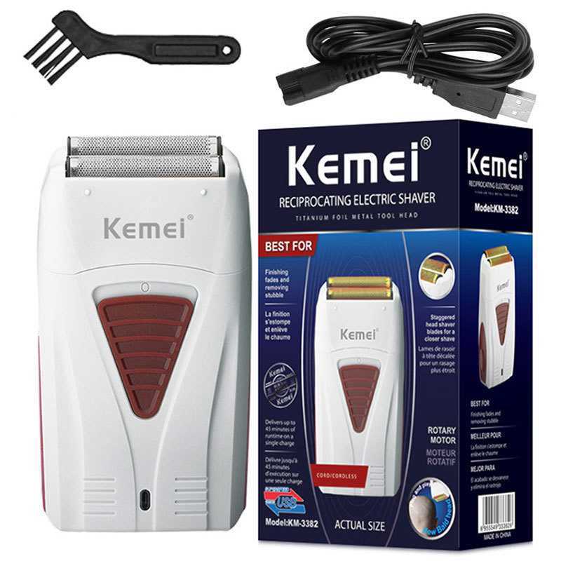 

Original Kemei Finishing Fade Rechargeable Electric Shaver Hair Beard Cleaning Electric Razor for Men Bald Head Shaving Machine 220211u0bygrpc