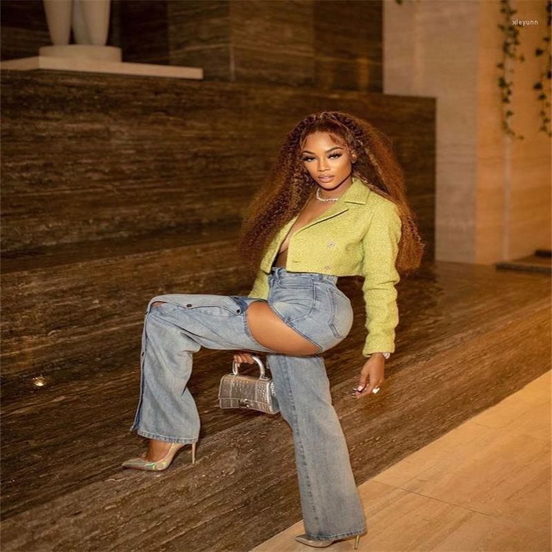 

Women' Pants Fashion Hole Jeans Women Y2K Stacked Casual Chic Ripped Denim Skinny Trousers Gray Elastic Slim, Blue