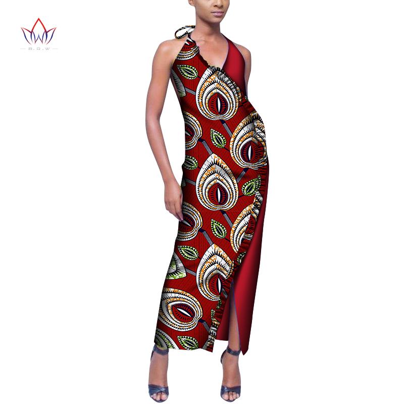 

Ethnic Clothing Summer Traditional African Women Vintage Maxi Dress Africa Print Dashiki Sleeveless Sexy Bazin Riche WY8140
