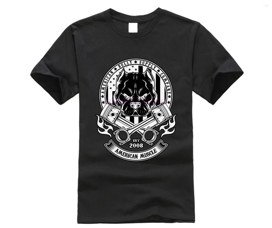 

Men' T Shirts American Muscle Hard Head Pit Bull Bully Tee-RT, Men-darkpurple
