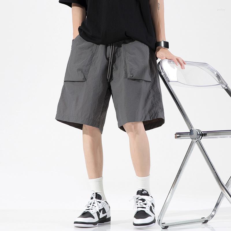 

Men's Shorts 2023 Men's Summer Trend Loose Casual Work Clothes Multiple Pockets Solid Color Versatile Sports Korean, Black