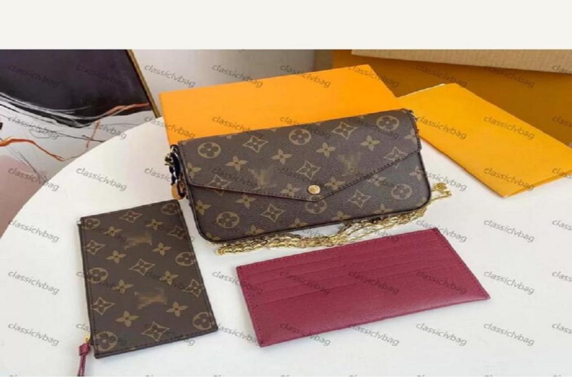 

Handbag Shoulder Bags with Box Dust Bag Pochette Felicie Women Genuine Leather Luxurys Designers Handbags Flap Purse Lady Tote Coi4911176, Sky blue