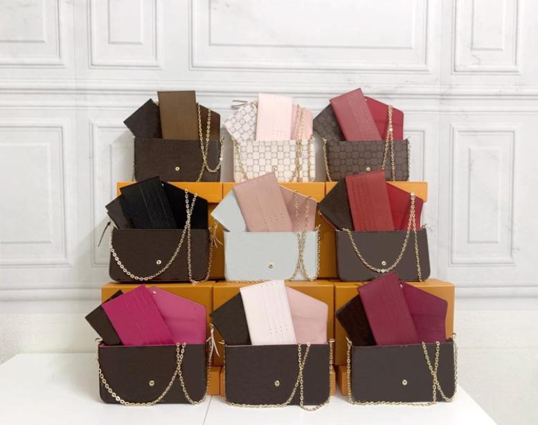 

2021Luxury ladies wallets shoulder strap bags high quality designer b ags Beautiful and atmospheric highquality package 612762882628, Watermelon