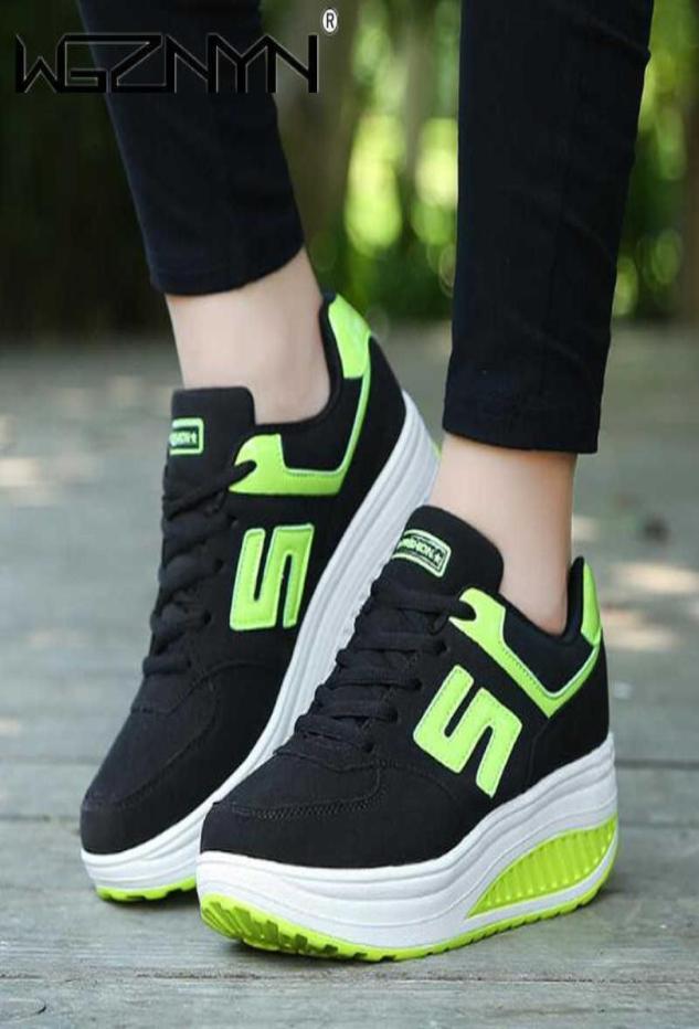 

Dress Shoes s Women039s Sneakers Platform Wedge Light Weight Zapatillas Walking Shoes for Woman Swing Shoes Breathable 7688338, Red