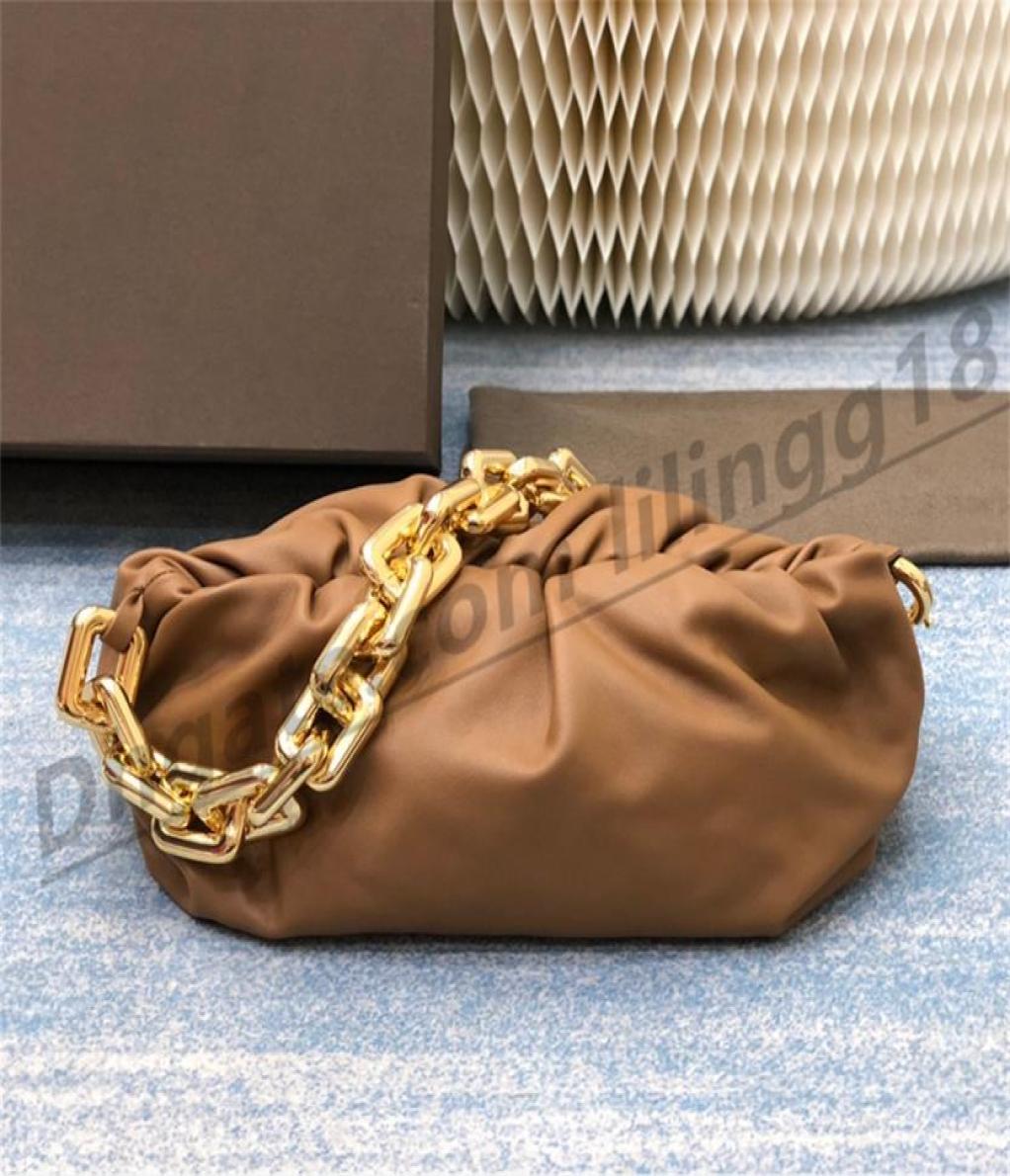 

High leather CHAIN POUCH Clutch Bags shoulder bags Cross body purses totes Luxury Multi color selection Women039s Handbags Even9791607, Army green