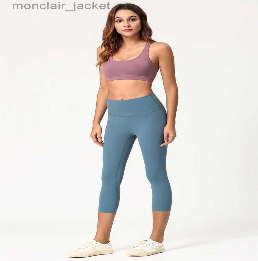 

Desginer Lulus Lemon Women 1902women Seven Point Yoga Pants Sports Fitness Outdoor Running High Elastic Tights, Light purple grey