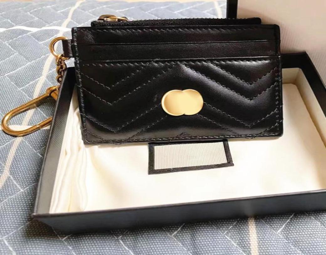 

4 card slots Marmont key chain Coin Purses Card Holder wallet 627064 with box original Luxury Women039s mens Designer purse Wal5127151, Blue