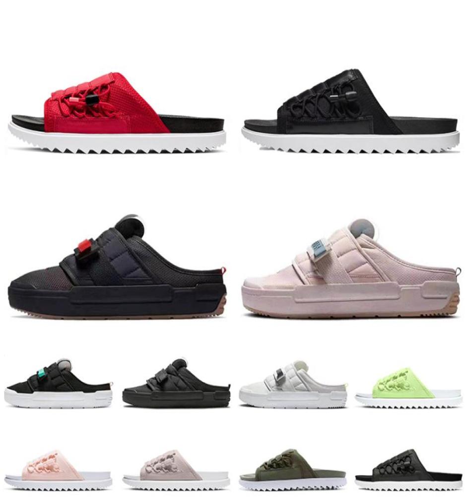 

2022 Fashion Women Mens Outdoor Slippers Black Red White Anthracite Electro Orange Stone Mauve Vast Grey Barely Volt Pon Dust A7640899, Burgundy