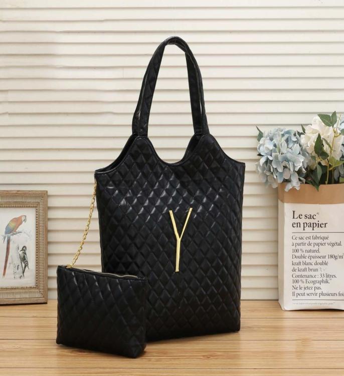 

womens designer bags handbag composite bag French luxury PU messenger bag big size crossbodybags for women the tote purses6923450, Black