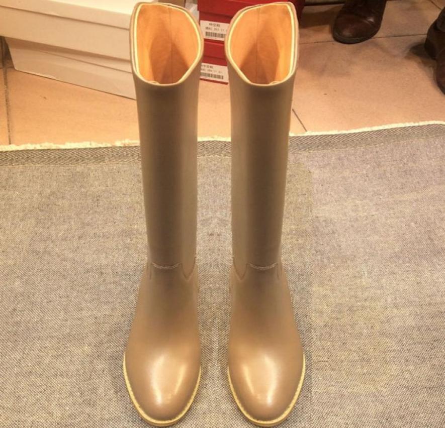 

genuine leather buckle knee high boots h black grey luxury classic flat ridding celeb1701921