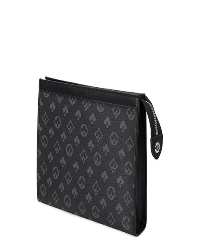 

letter flower Print Coffee Black lattice bags mens women zipper Designer Purses Toiletry Cosmetic Bag Pouch Luxury Travel Clutch h4253475, Sky blue