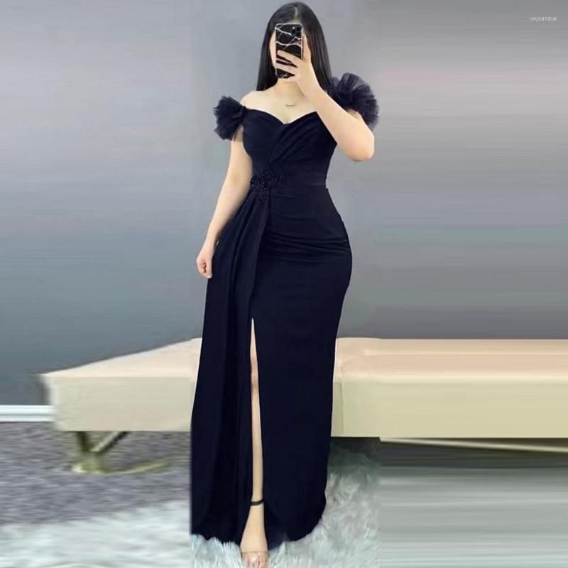 

Ethnic Clothing African Wedding Party Dress Women 2023 Robe Africaine Femme Dashiki Embroidery Evening Dresses Elegant Kaftan Slim Long