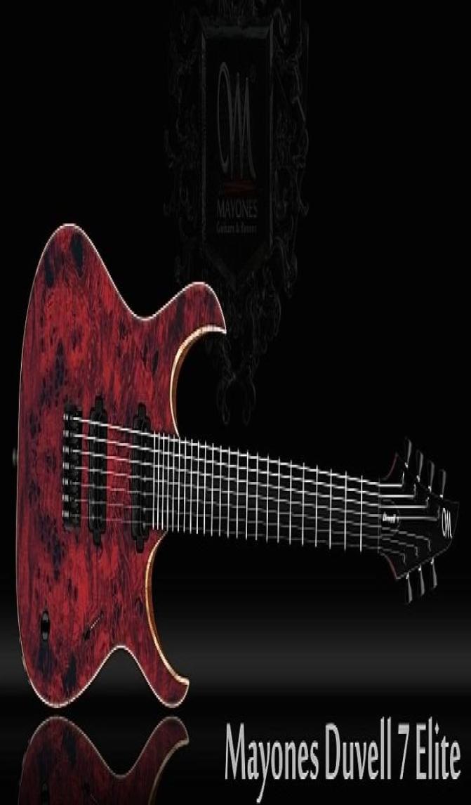 

Custom Duvell Elite 7String Trans Dirty Red Matte Eye Poplar Burl top Electric Guitar 5pc Wenge Bubinga Neck Ebony Fingerboard2111887