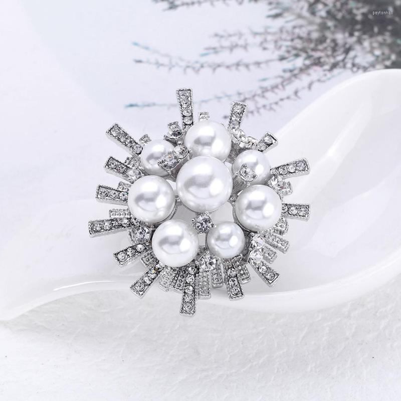 

Brooches Sun Flower Brooch Personalized Alloy Pearl Corsage Jewelry Gift For Women Girls Women's Accessories Scarf Buckle FS99