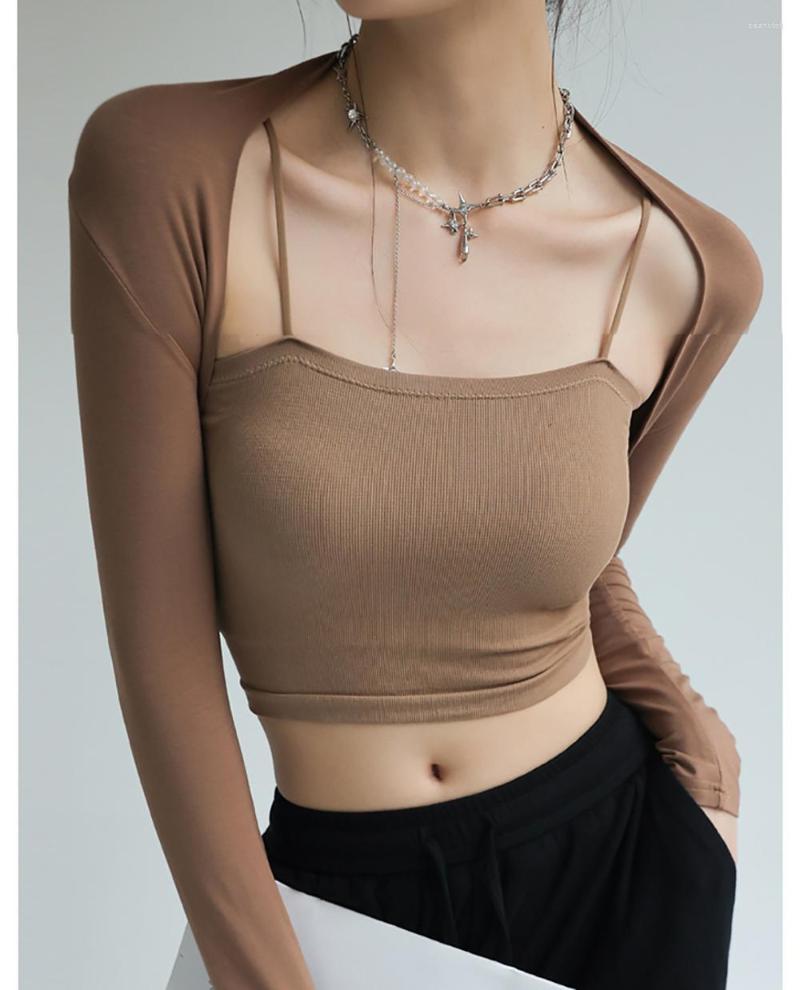 

Women's Tanks Modal Padded Basic Camisole Top For Women Summer Beach Korea Stylish With Breathable Stretch Crop Tops Tees Outfit C4887, Black