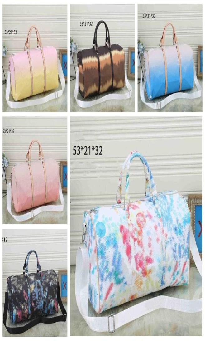 

YQ Multi Style Women Designers Travel Bag PU Leather Large Capacity Men Big Luggage Handbag Duffle Bags Shoulder Crossbody Outdoor1493699, Sky blue