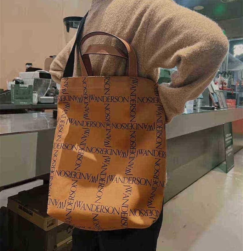 

tote Bag Large Capacity Fashionable Women039s Bag Jw Caramel Printed Canvas Tote Bag 2206165248980, Brown