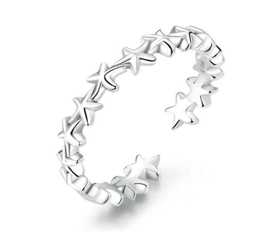 

925 sterling sier ocean fashion jewelry starfish rings women2766653