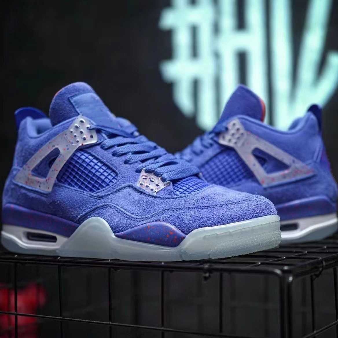 

Basketball Shoes UNC PE Blue 4s Jumpman 4 OG Authentic Quality Designer Outdoor Sneaker Sports Original With Box, Color 5
